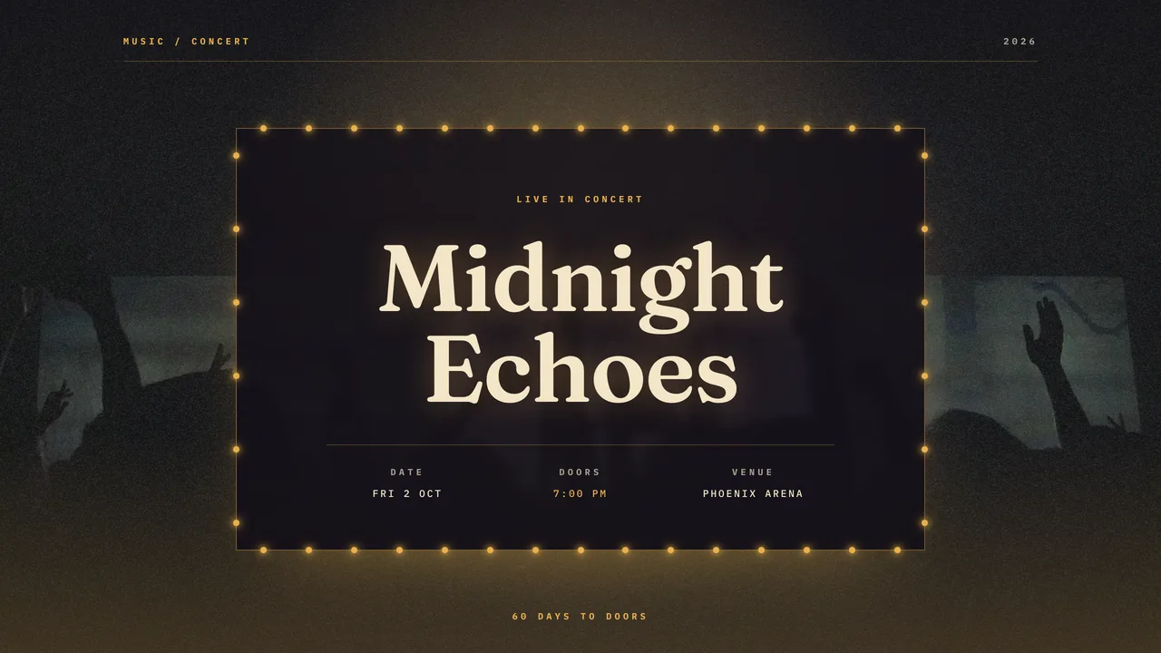 Marquee template hero preview