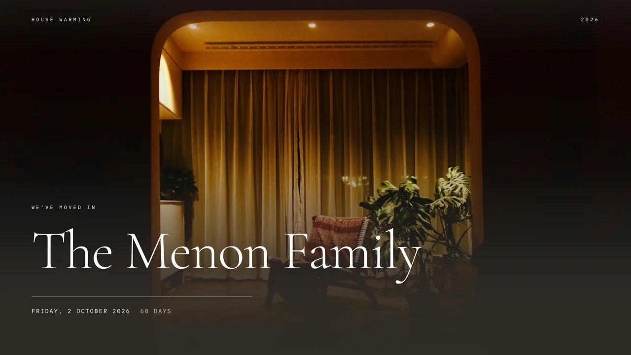 New Address template hero preview
